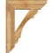 Ekena Millwork Olympic Slat Rough Sawn Bracket w/ Offset Brace, Western Red Cedar, 8"W x 28"D x 36"H BKT0806X28X36OLY06RWR - alternate 4
